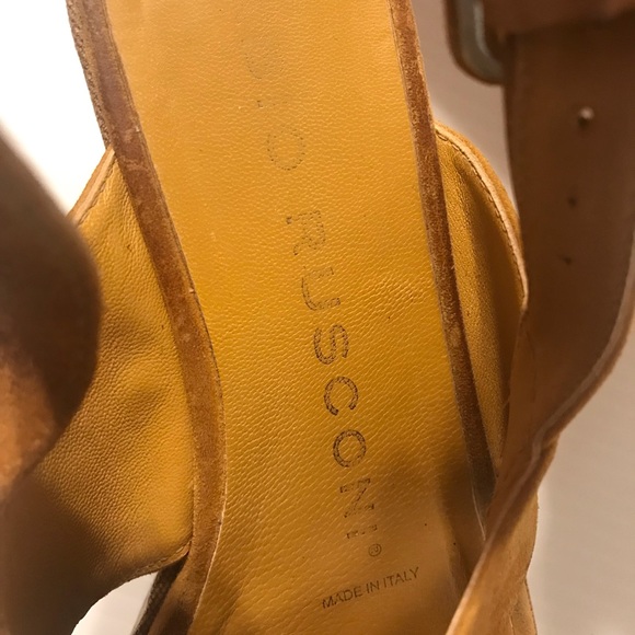 Fabio Rusconi cork platform high heel wedge suede sandal women size 7.5 (38) - Picture 9 of 12